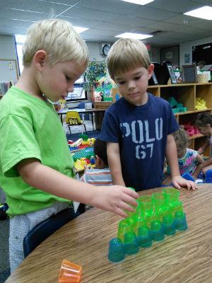 Working together. 