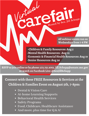 Virtual Care Fair flyer 