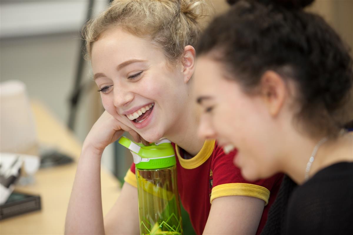 laughing students 