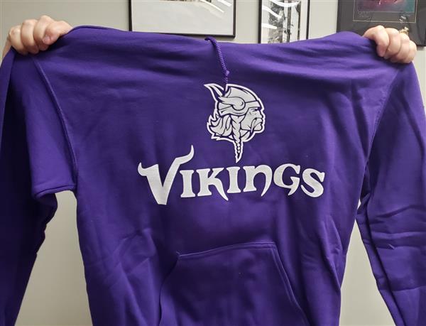 Hoodie - Purple, White Font